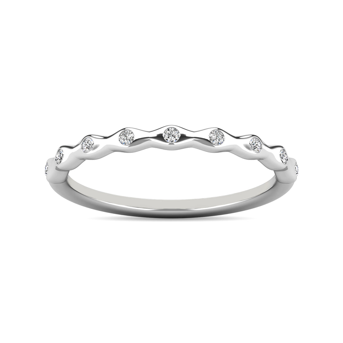 Diamond 1/10 Ct.tw Stackable Ring in 14K White Gold