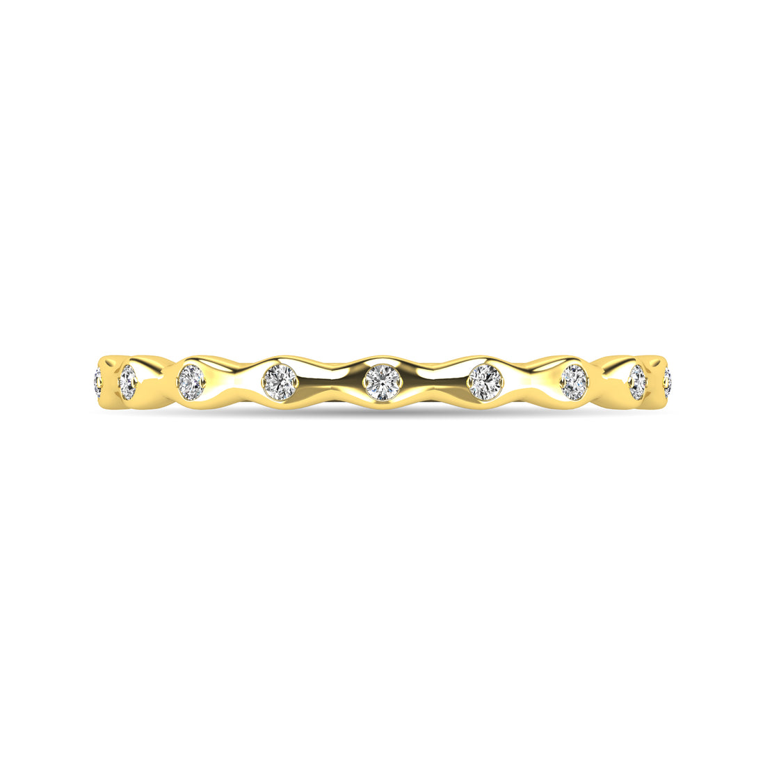 Diamond 1/10 ct tw Stackable Ring in 10K Yellow Gold