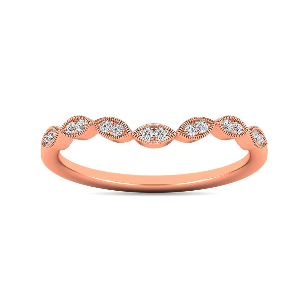 Diamond 1/20 ct tw Stackable Ring in 10K Rose Gold