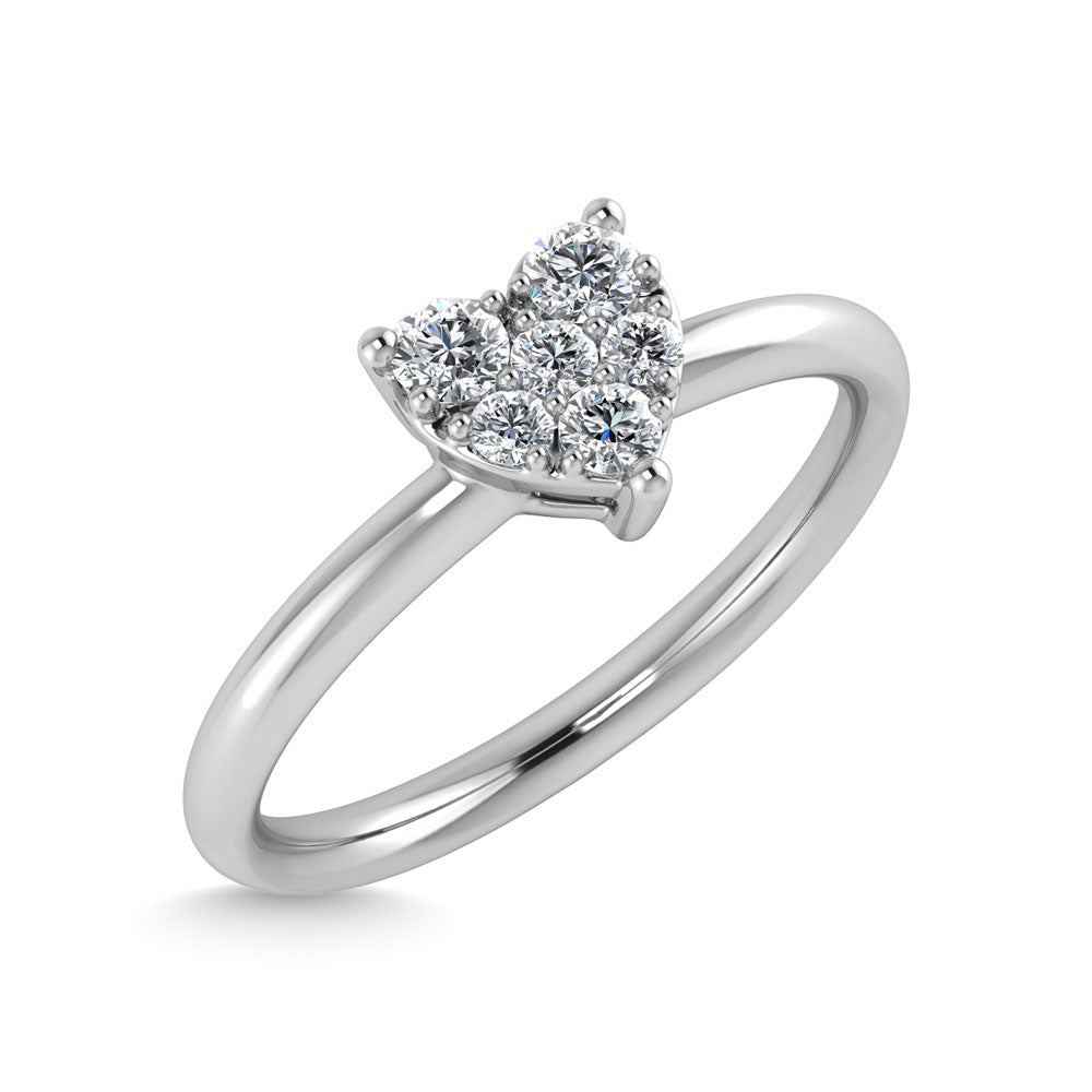 Diamond 1/6 Ct.Tw. Promise Ring in 10K White Gold