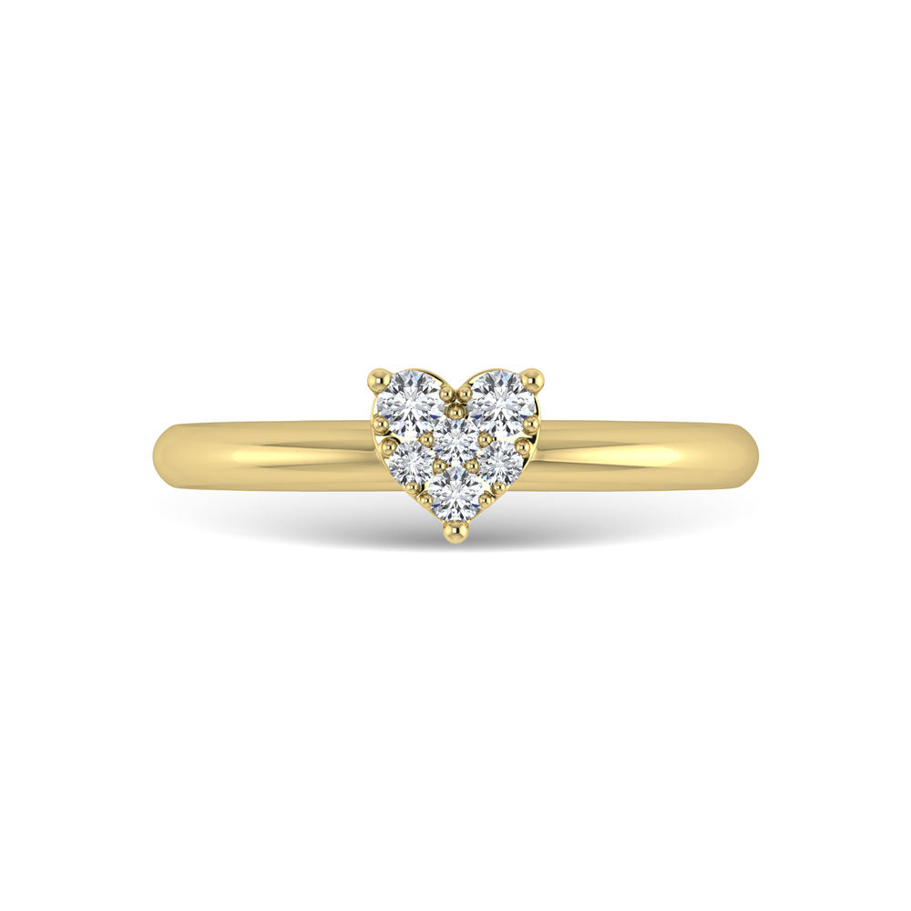 Diamond 1/6 Ct.Tw. Promise Ring in 10K Yellow Gold