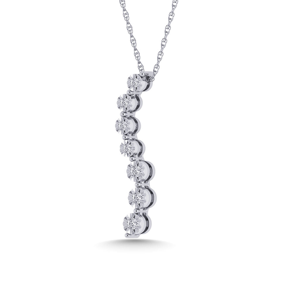 Diamond 1/10 Ct.Tw. Fashion Pendant in 10K White Gold