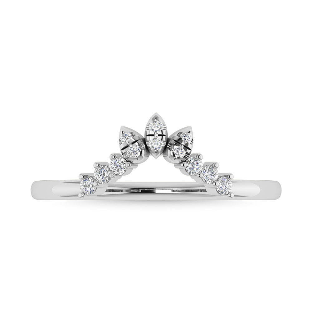 Diamond 1/6 Ct.Tw. Anniversary Band in 14K White Gold