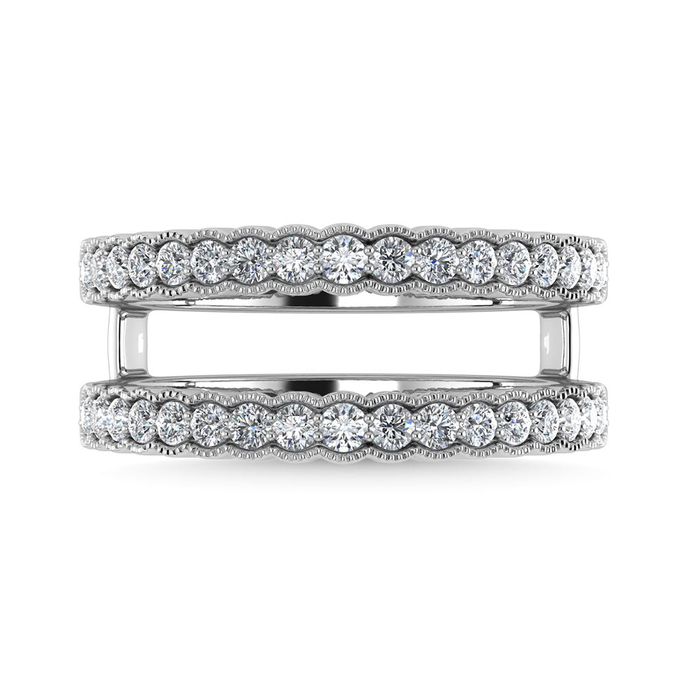 Diamond 1/2 Ct.Tw. Guard Ring in 14K White Gold