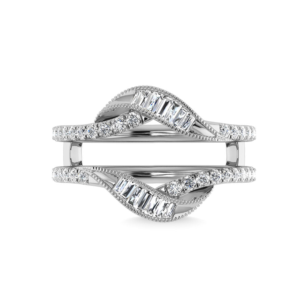 Diamond 1/2 Ct.Tw. Guard Ring in 14K White Gold