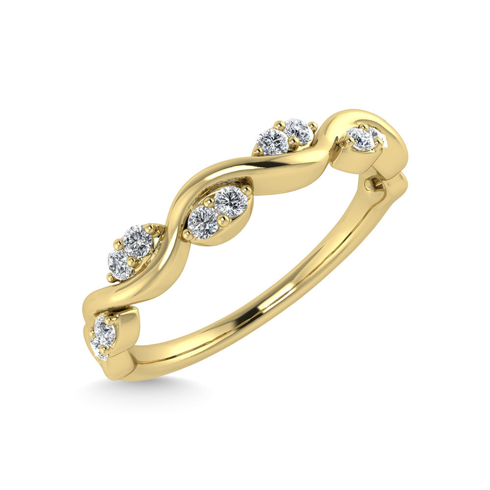 Diamond 1/6 Ct.Tw. Stack Band in 14K Yellow Gold