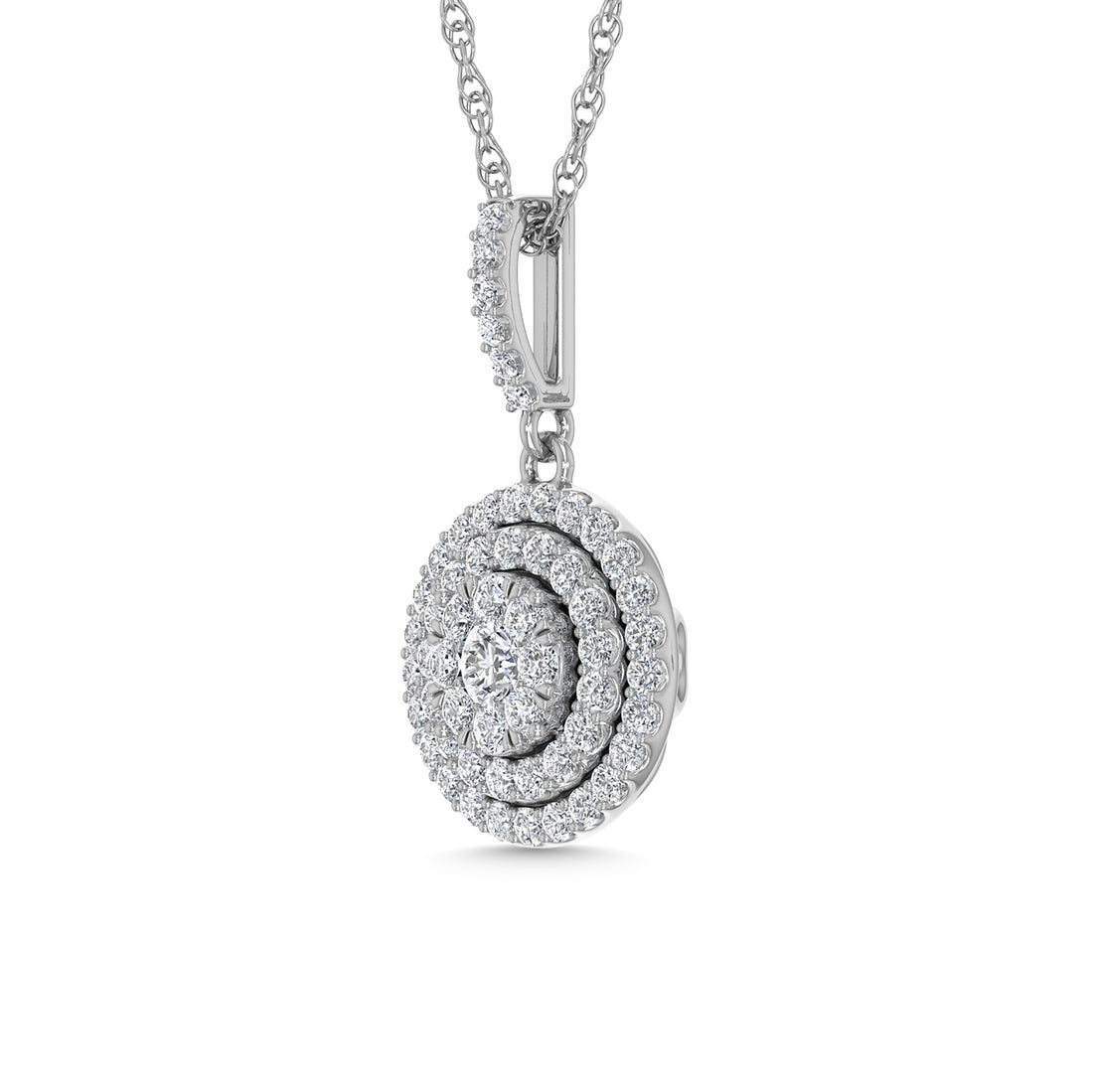 Diamond 3/4 Ct.Tw. Fashion Pendant in 14K White Gold