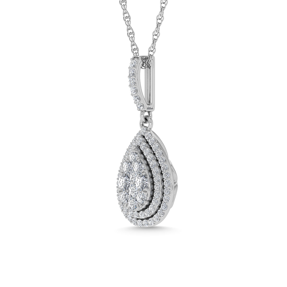 Diamond 3/4 Ct.Tw. Fashion Pendant in 14K White Gold