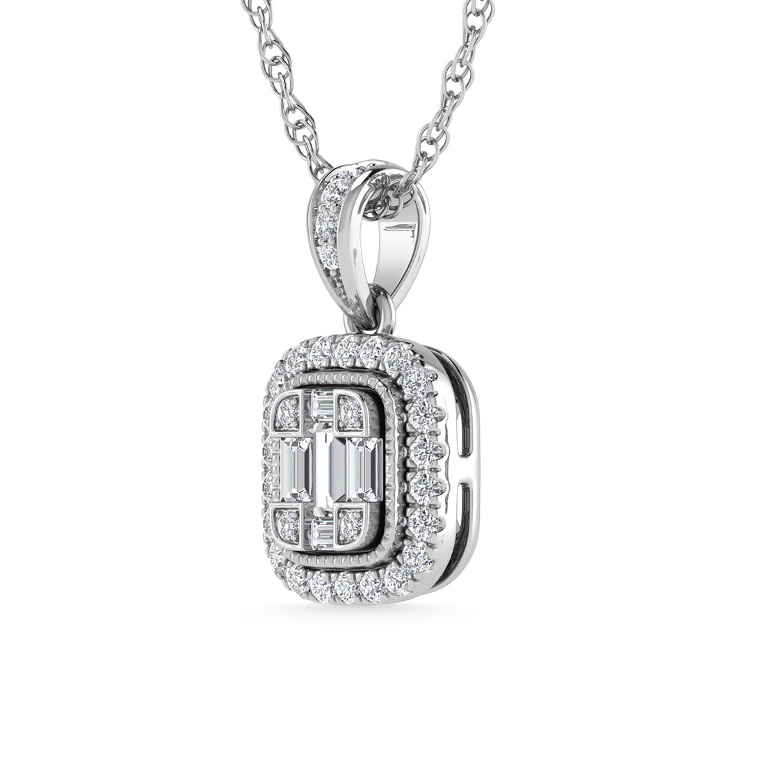 Diamond 1/4 Ct.Tw. Fashion Pendant in 14K White Gold