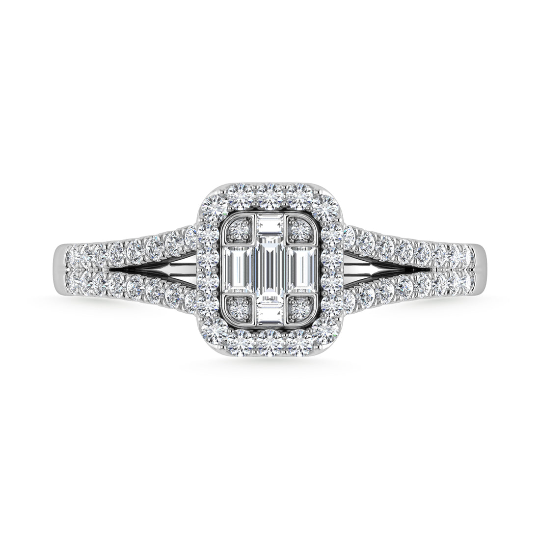 Diamond 3/8 Ct.Tw. Engagement Ring in 14K White Gold