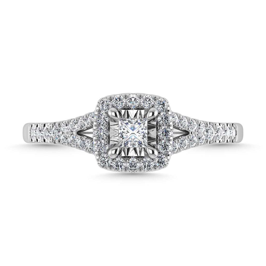 Diamond 1/2 Ct.Tw. Engagement Ring in 14K White Gold