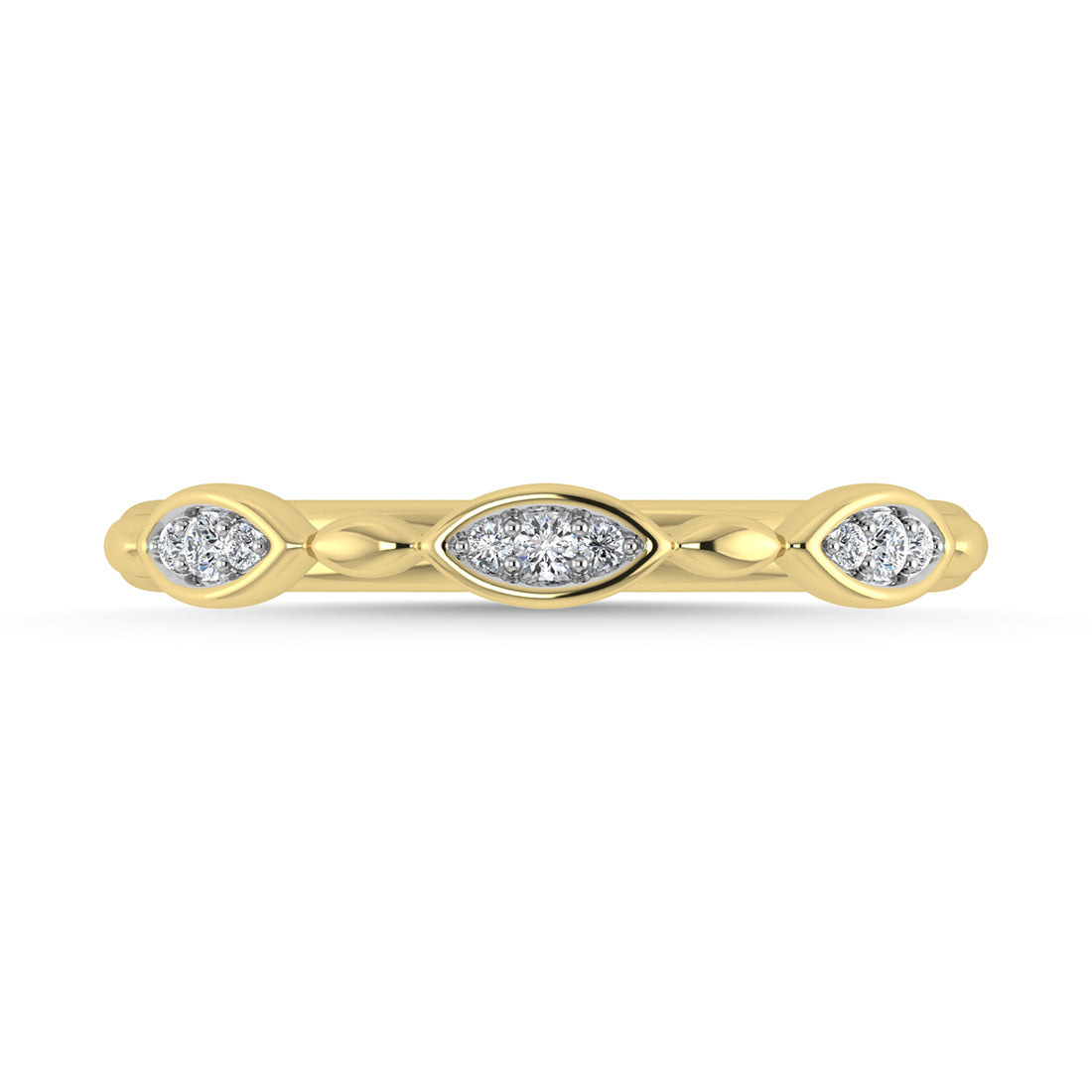 Diamond 1/20 Ct.Tw. Stack Band in 10K Yellow Gold