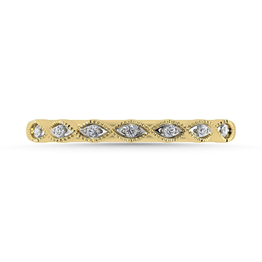 Diamond 1/20 Ct.Tw. Stack Band in 10K Yellow Gold