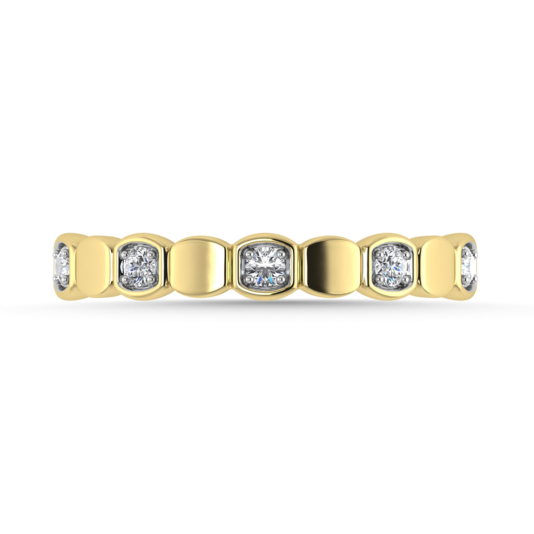 Diamond 1/8 Ct.Tw. Stack Band in 10K Yellow Gold