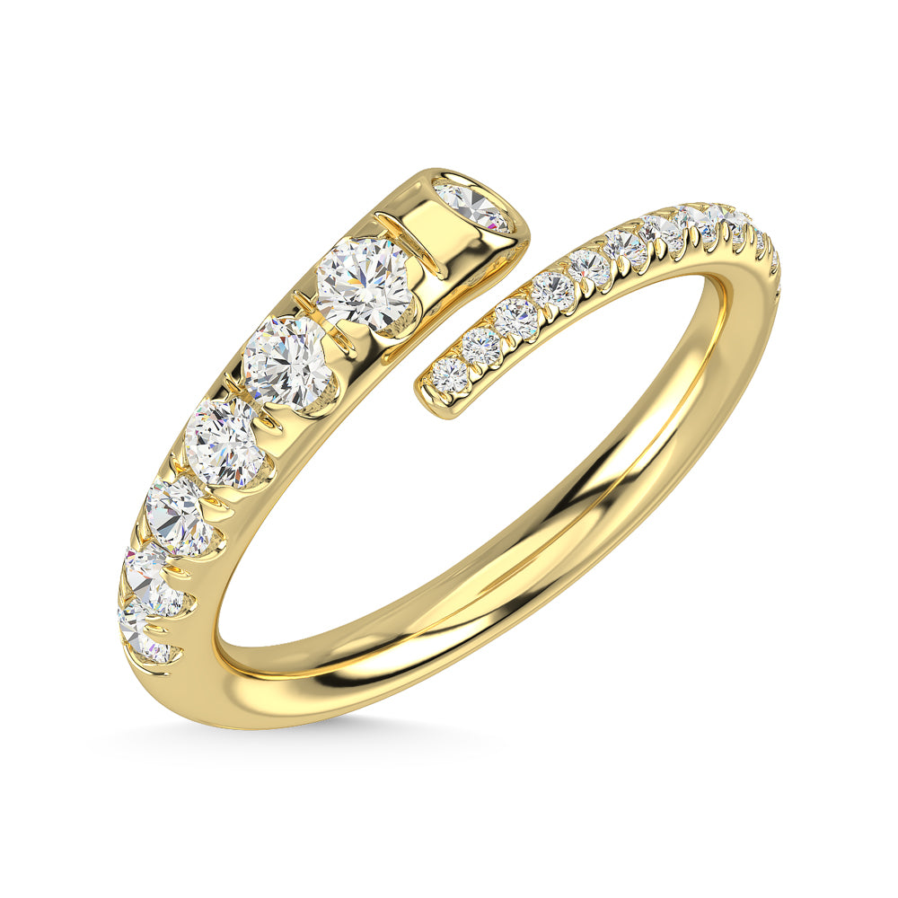 14K Yellow Gold Diamond 1/2 Ct.Tw. Fashion Ring