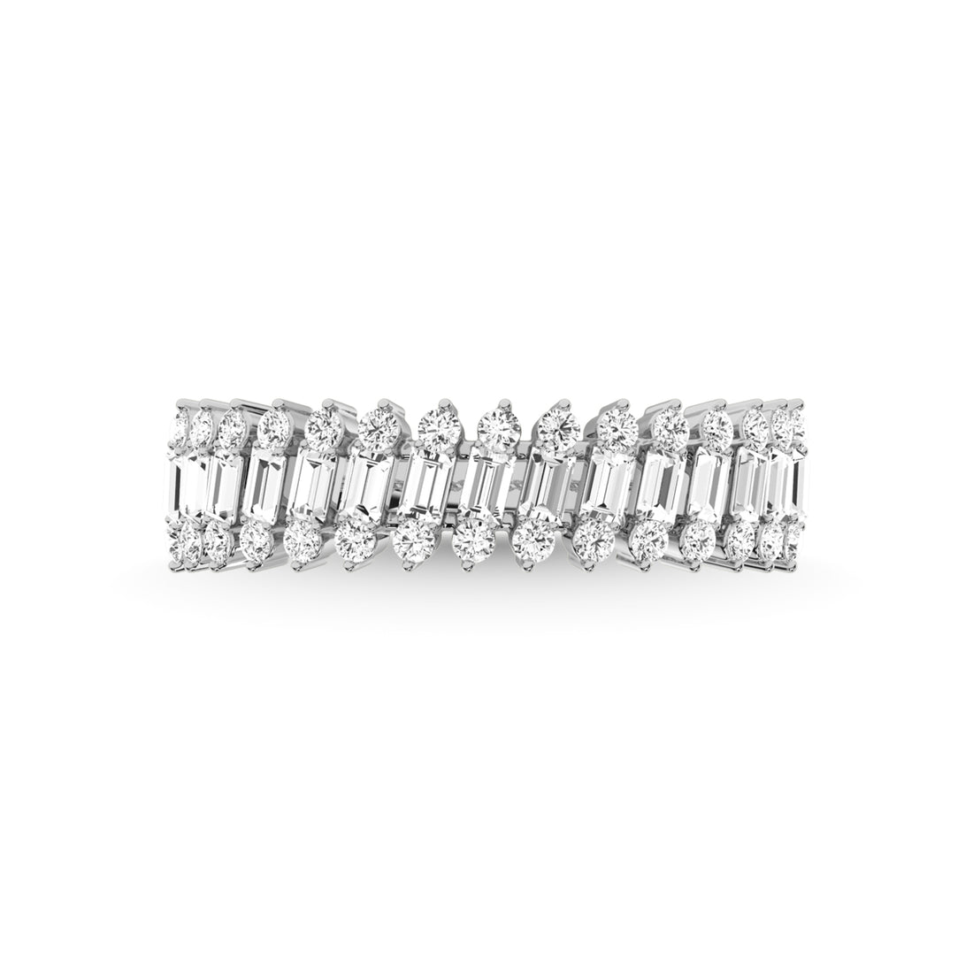 14K White Gold Diamond 1/2 Ct.Tw. Anniversary Ring