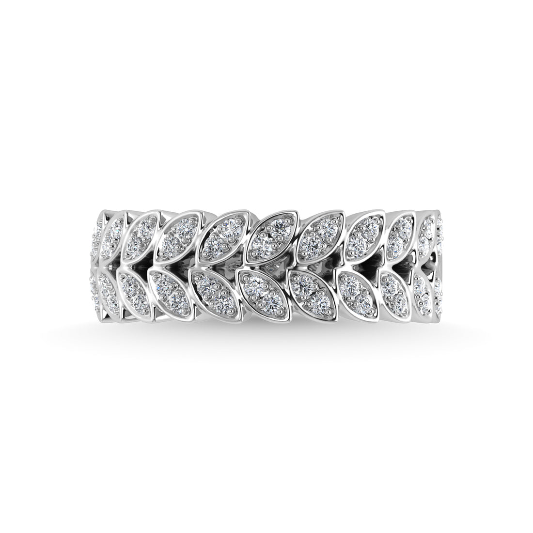 14K White Gold Diamond 3/8 Ct.Tw. Fashion Ring