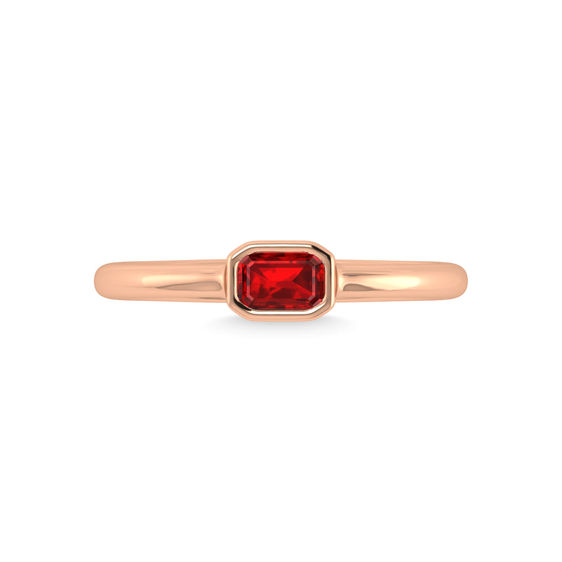 14K Rose Gold Ruby 1/3 Ct.Tw. Fashion Ring