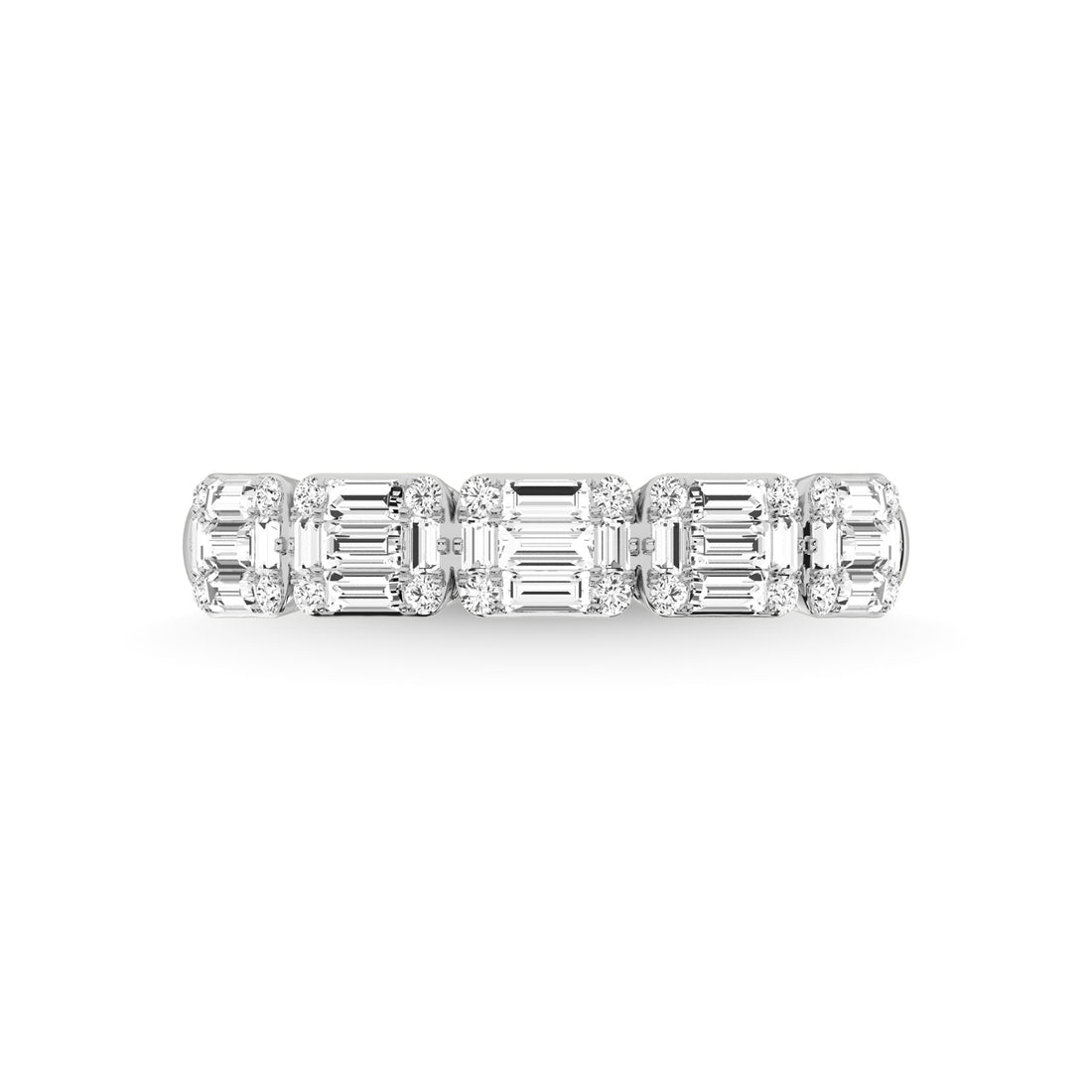 14K White Gold Diamond 5/8 Ct.Tw. Fashion Ring