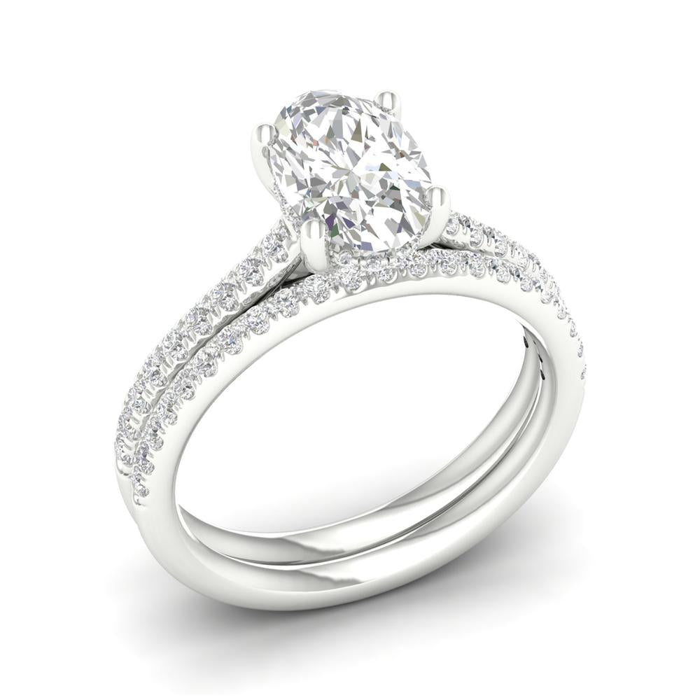 14k 2.25CT Lab Diamond Ring