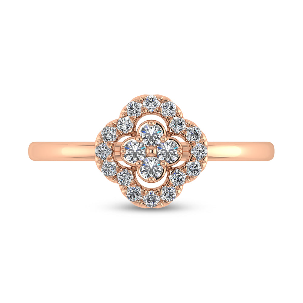 14K Rose Gold Diamond 1/5 Ct.Tw. Fashion Ring