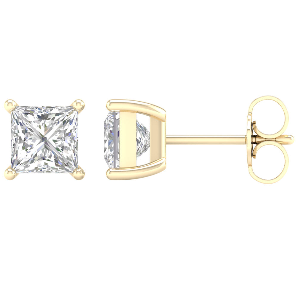 14K 1.00CT Certified Lab Grown Diamond Earrings ( IGI Certified )