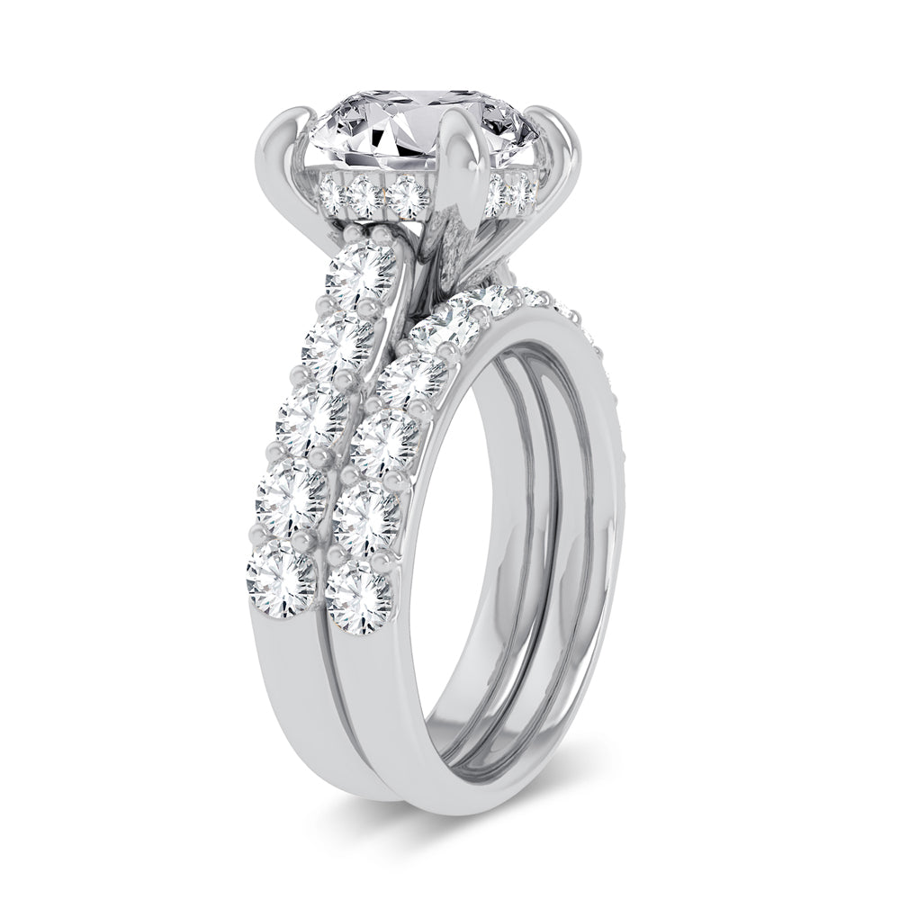 14K 5.00CT Certified Lab Grown Diamond Bridal Ring