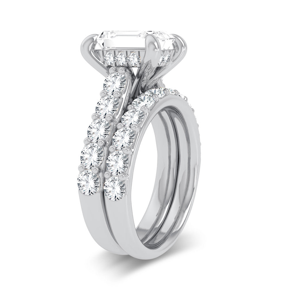 14K 5.00CT Certified Lab Grown Diamond Bridal Ring