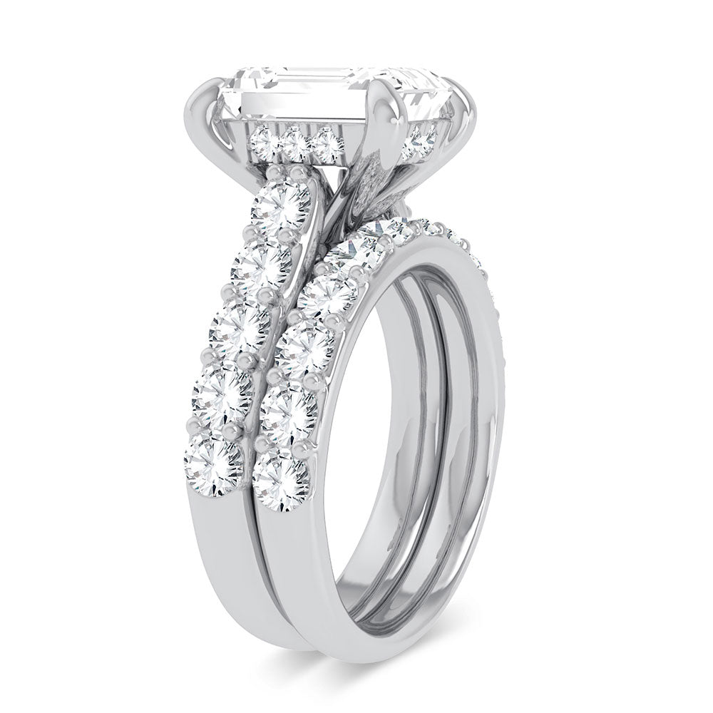 14K 5.00CT Certified Lab Grown Diamond Bridal Ring