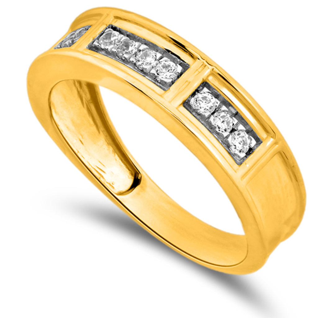 10K 0.23-0.27CT D-MENS BANDS