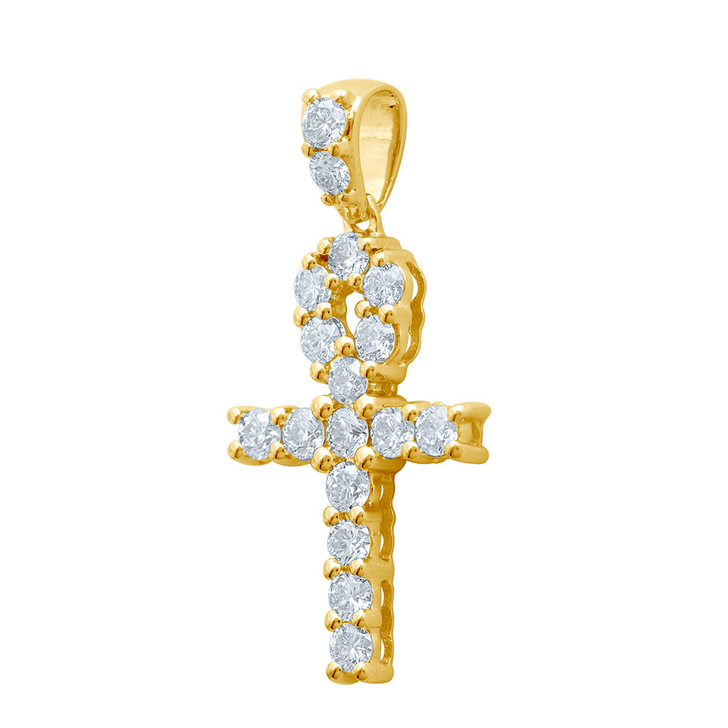 10KT 0.98-1.04CT D-CHARM "ANKH"