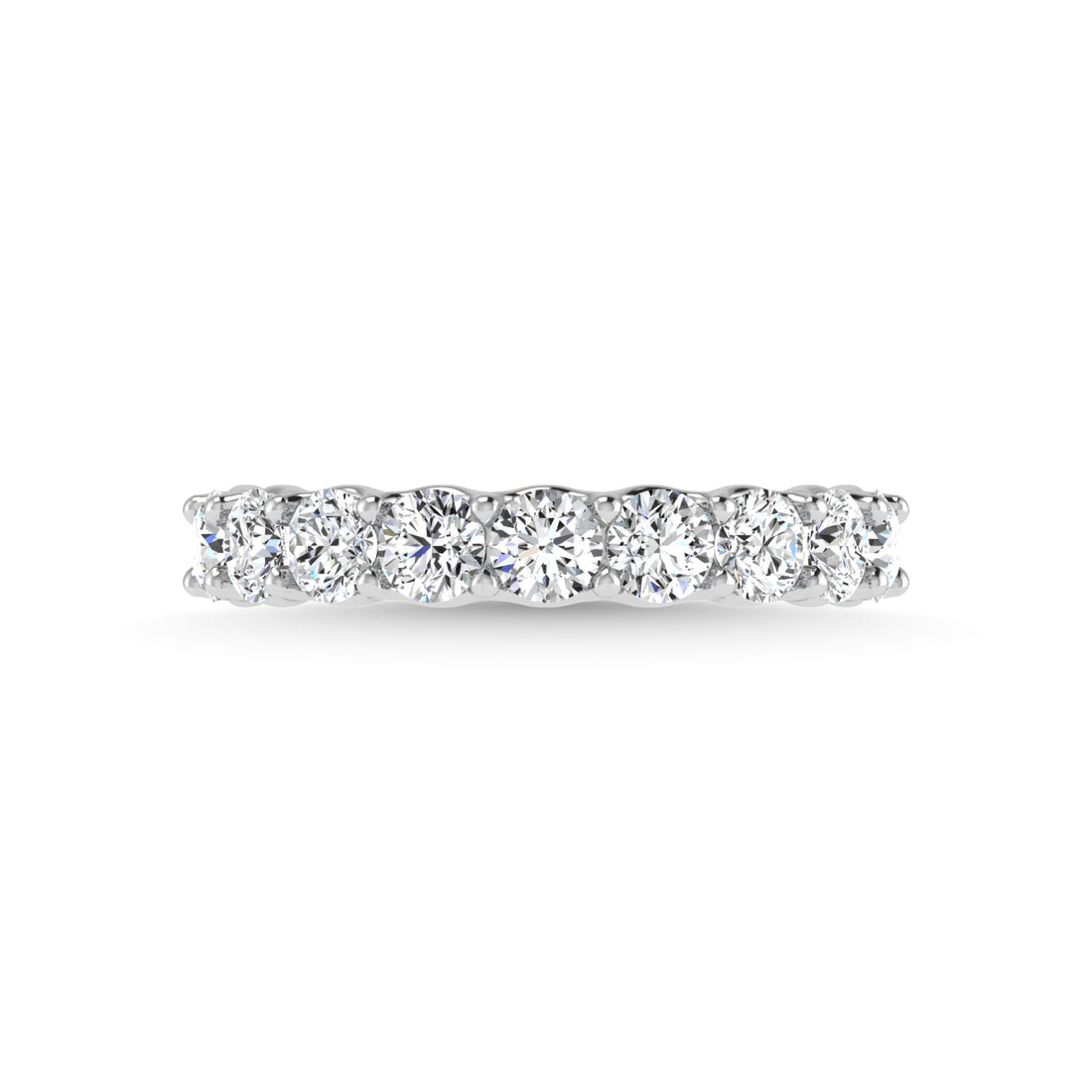 14K White Gold Lab Grown Diamond 5 1/4 Ct.Tw. Round Shape Full Eternity Band