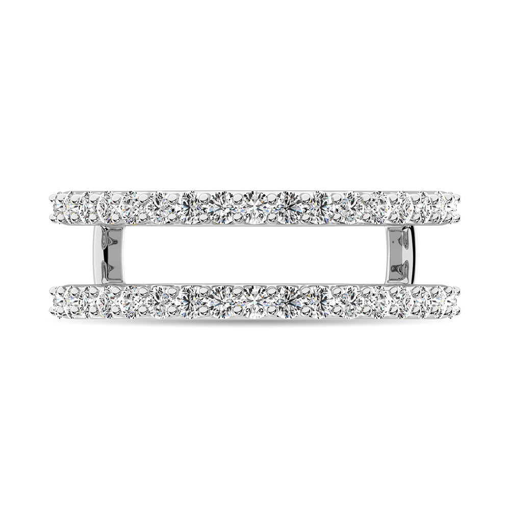 Diamond 1/2 Ct.Tw. Guard Ring in 14K White Gold