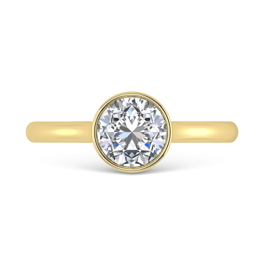 14K Yellow Gold Lab Grown Diamond 1 1/2 Ct.Tw. Solitaire Engagement Ring