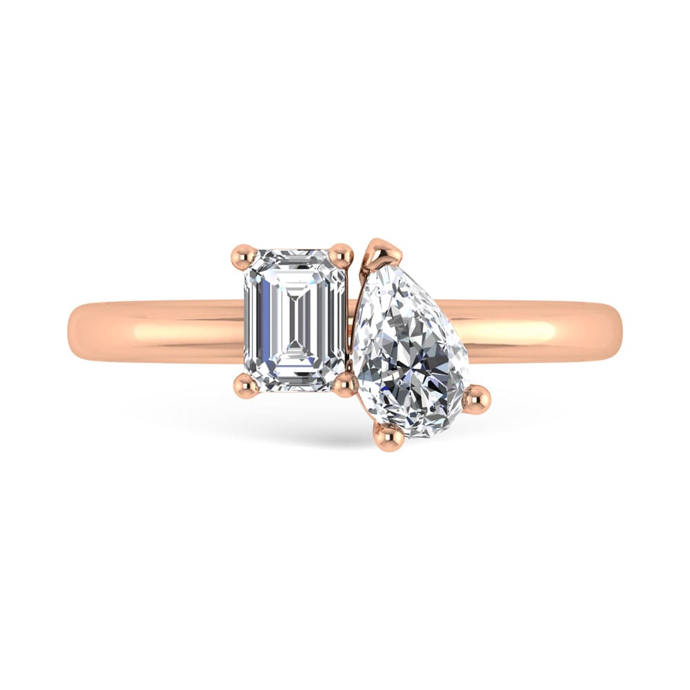 10K Rose Gold Lab Grown Diamond 1 Ct.Tw. Fashion Ring