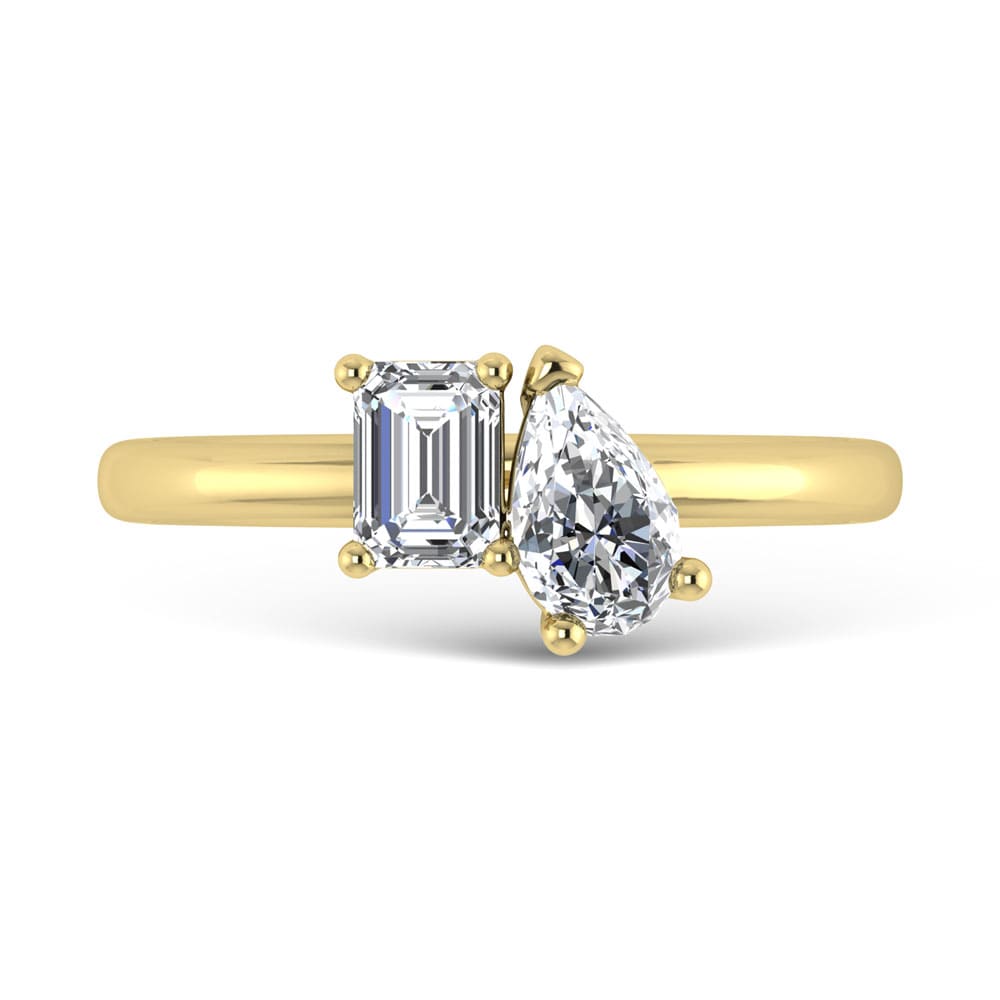 10K Yellow Gold Lab Grown Diamond 1 Ct.Tw. Fashion Ring