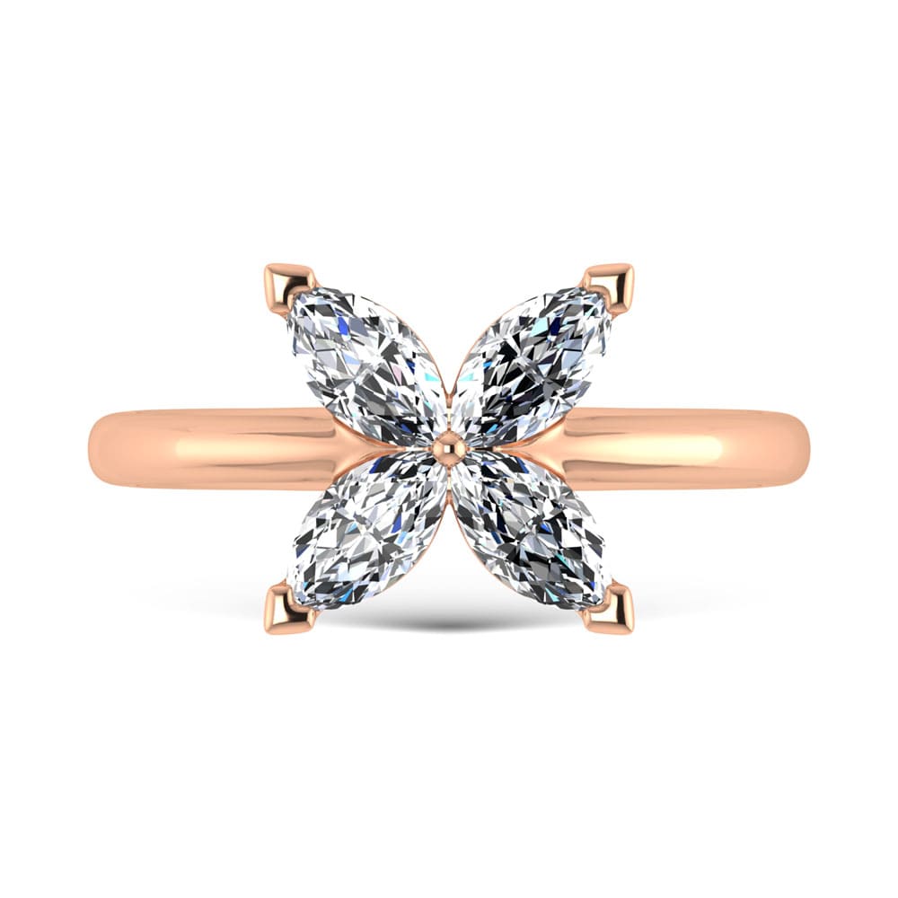 10K Rose Gold Lab Grown Diamond 1 Ct.Tw. Fashion Ring