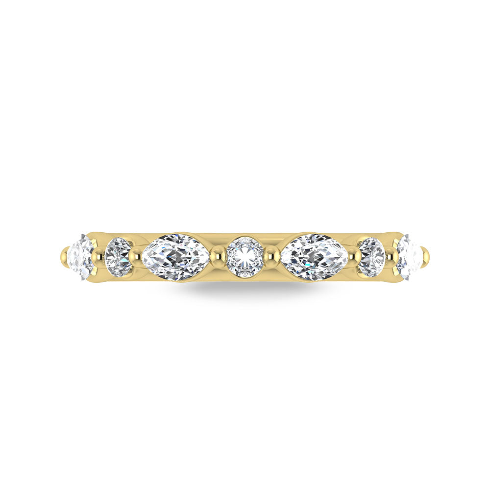 14K Yellow Gold Lab Grown Diamond 1/2 ct.tw. IGI Certified Wedding Band