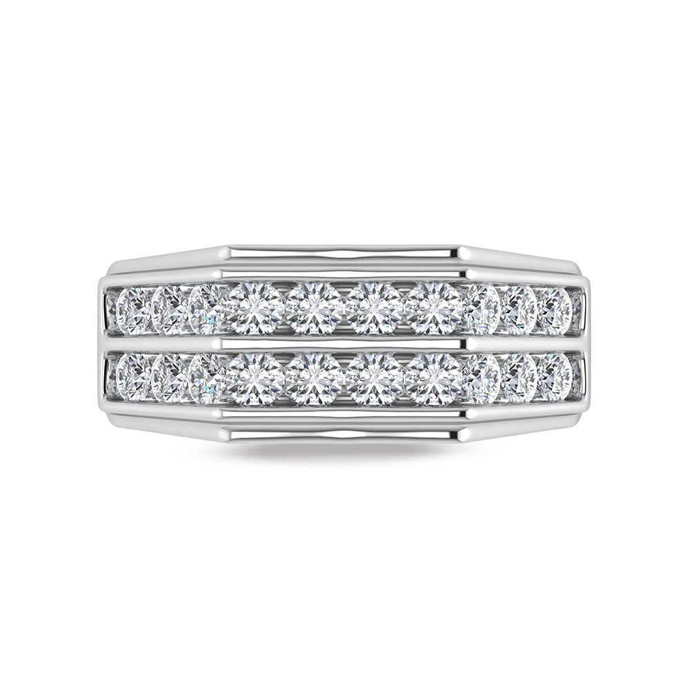 10K White Gold Labgrown Diamond 2 Ct.Tw. Mens Band