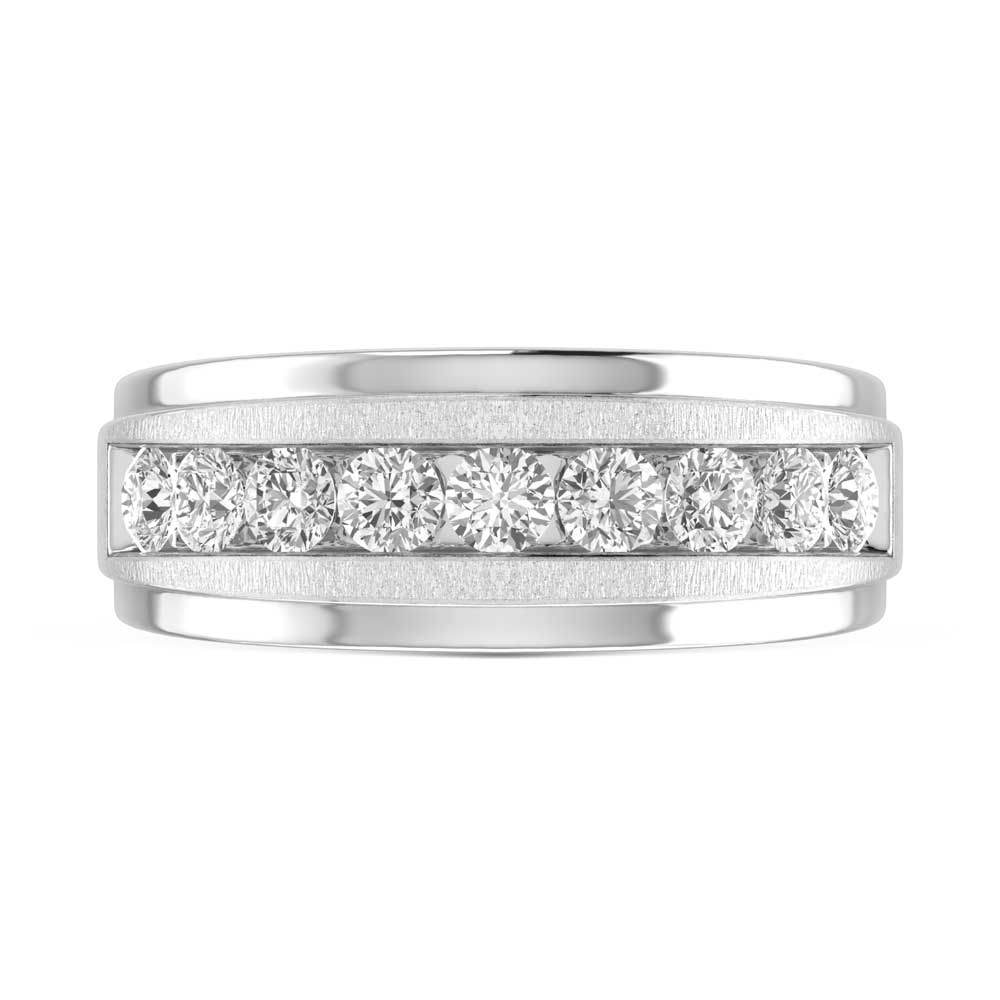 10K Two Tone Lab Grown Diamond 1/4 Ct.Tw. Mens Ring