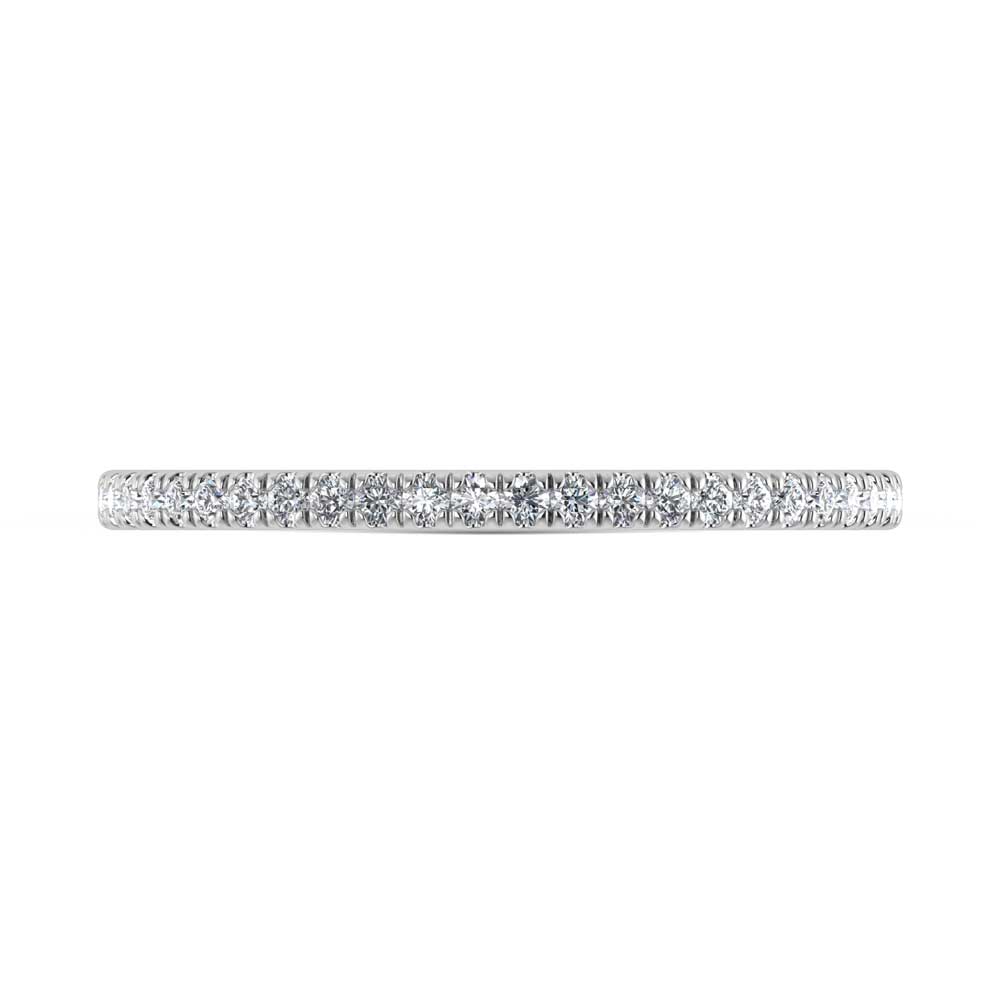 14K White Gold Labgrown Diamond 1/5 Ct.Tw. Ladies Band