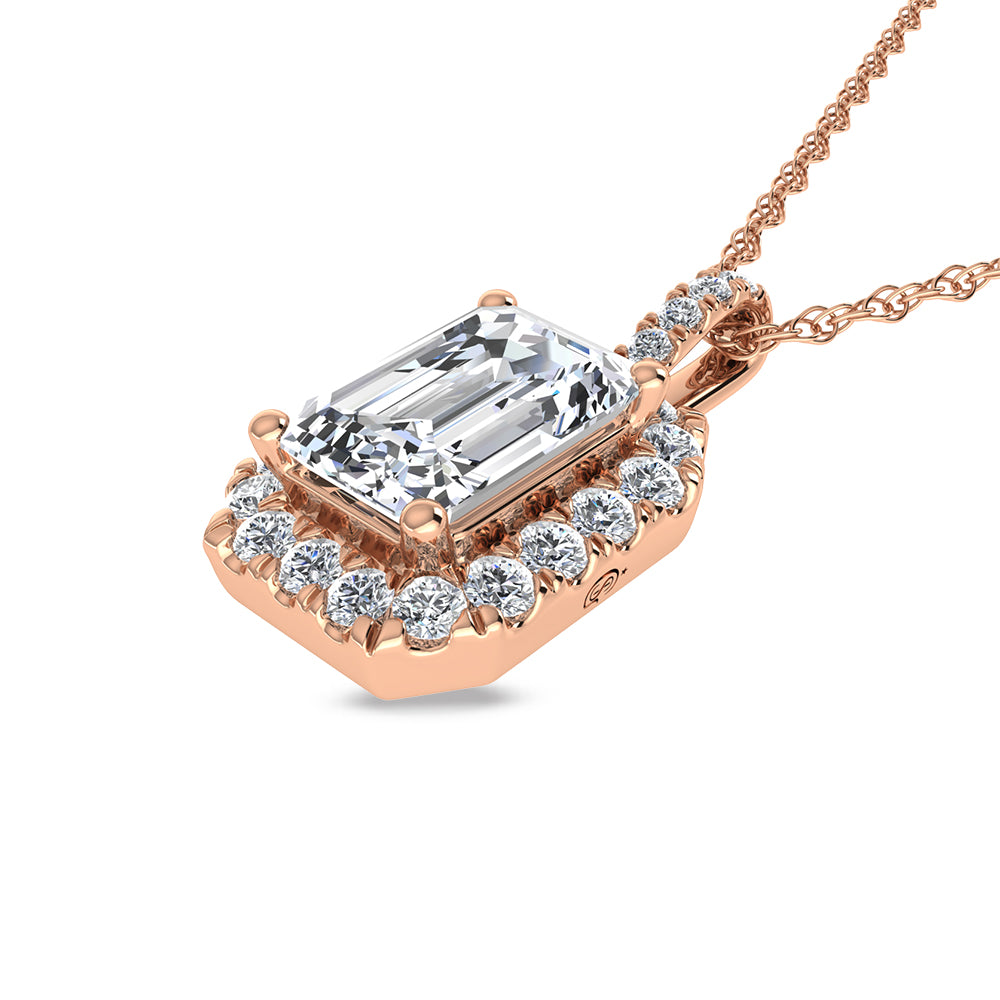 14K Rose Gold Labgrown Diamond 2 1/3 Ct.Tw. Fashion Pendant