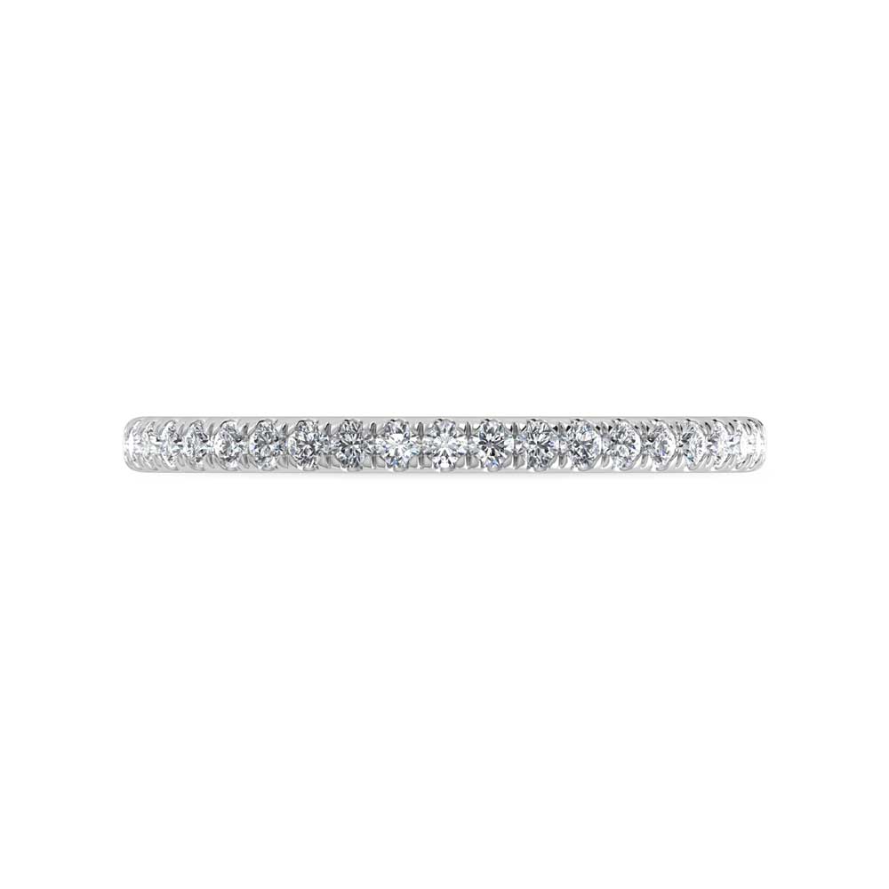 14K White Gold Lab Grown Diamond 1/5 Ct.Tw. Band