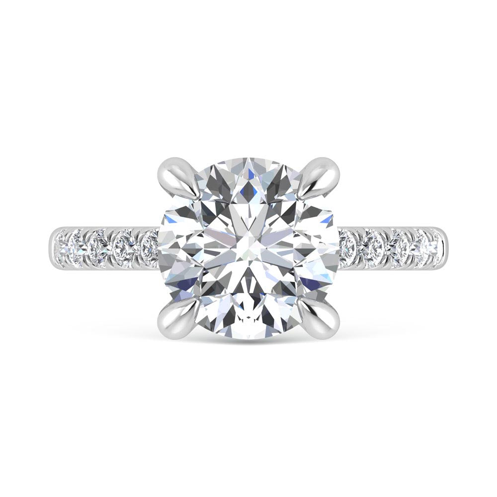 14K White Gold Labgrown Diamond 2 1/3 Ct.Tw. Engagement Ring