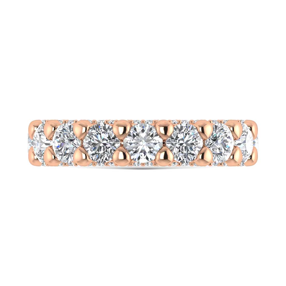 14K Rose Gold Lab Grown Diamond 2 5/8 Ct.Tw. Band