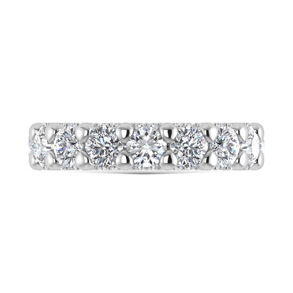 14K White Gold Lab Grown Diamond 2 5/8 Ct.Tw. Band