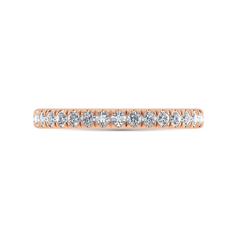 14K Rose Gold Lab Grown Diamond 1/3 Ct.Tw. Band