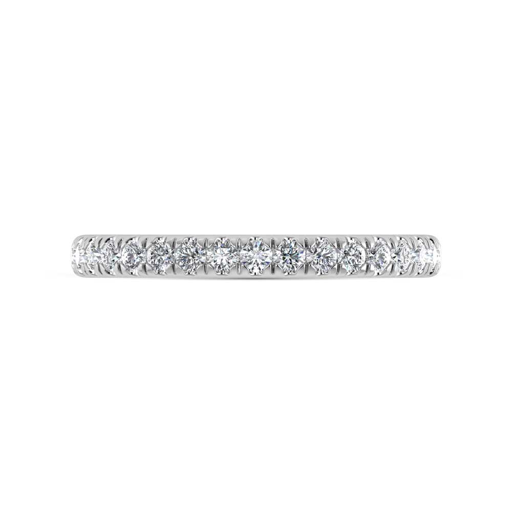 14K White Gold Lab Grown Diamond 1/3 Ct.Tw. Band