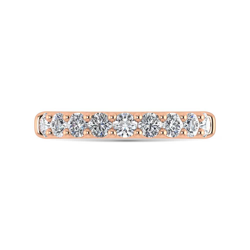 14K Rose Gold Lab Grown Diamond 1/3 Ct.Tw. Band