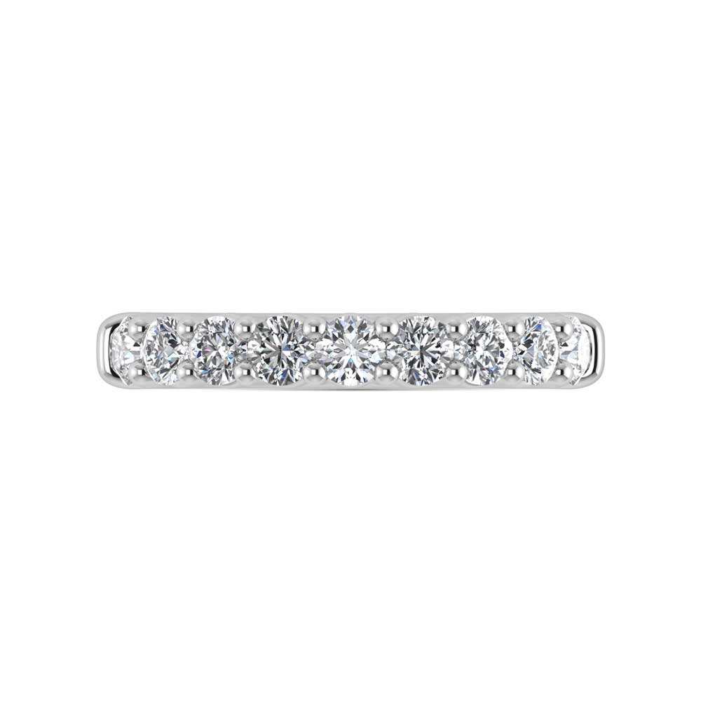 14K White Gold Lab Grown Diamond 1/3 Ct.Tw. Band